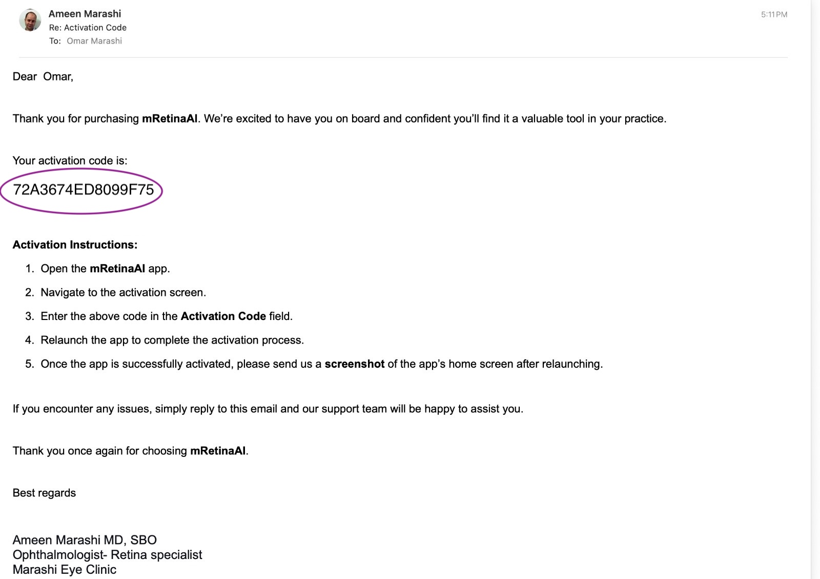 Paste Activation Key and click Activate