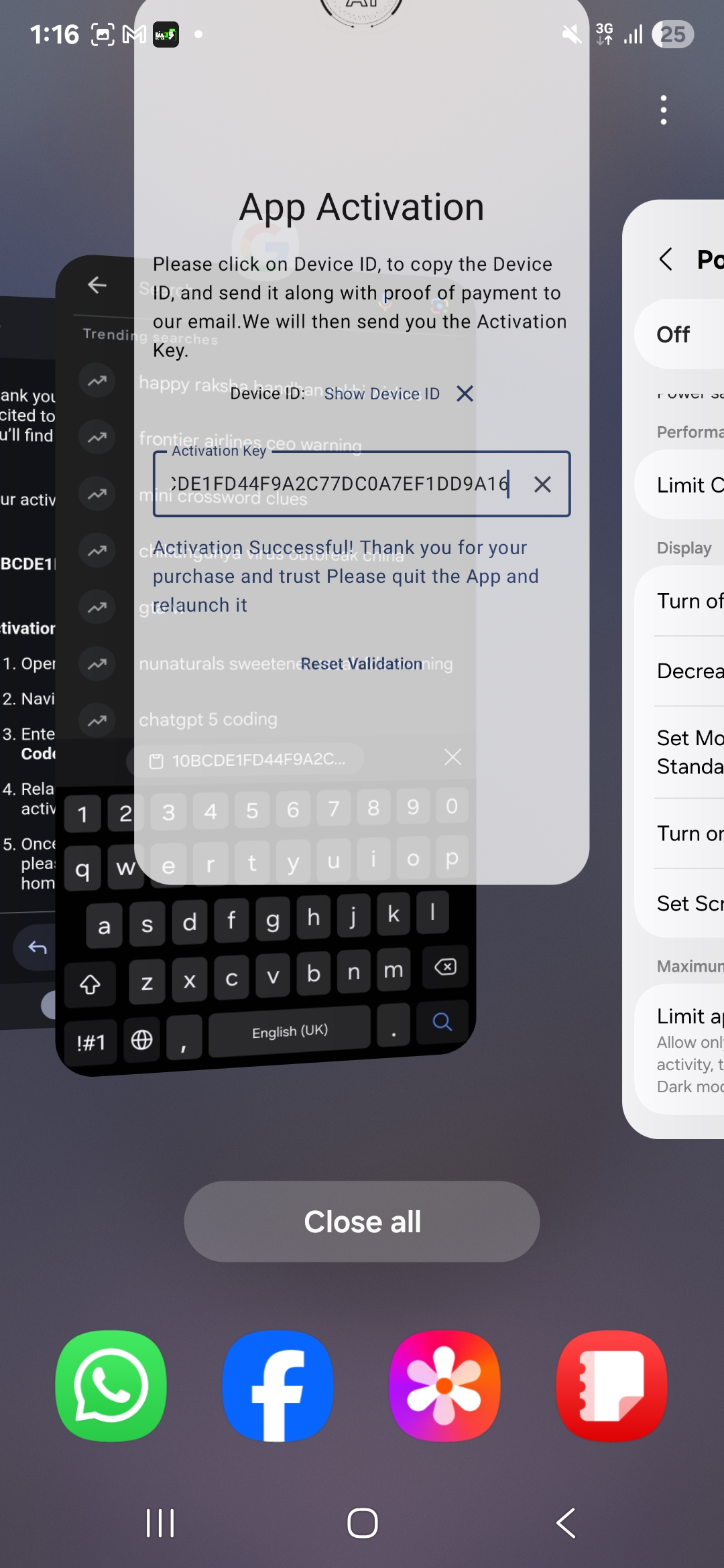 Step 15 — Close app completely