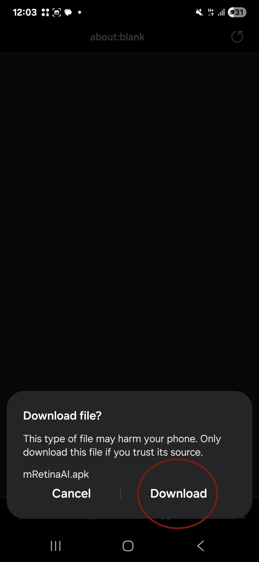 Step 1 — Start the download