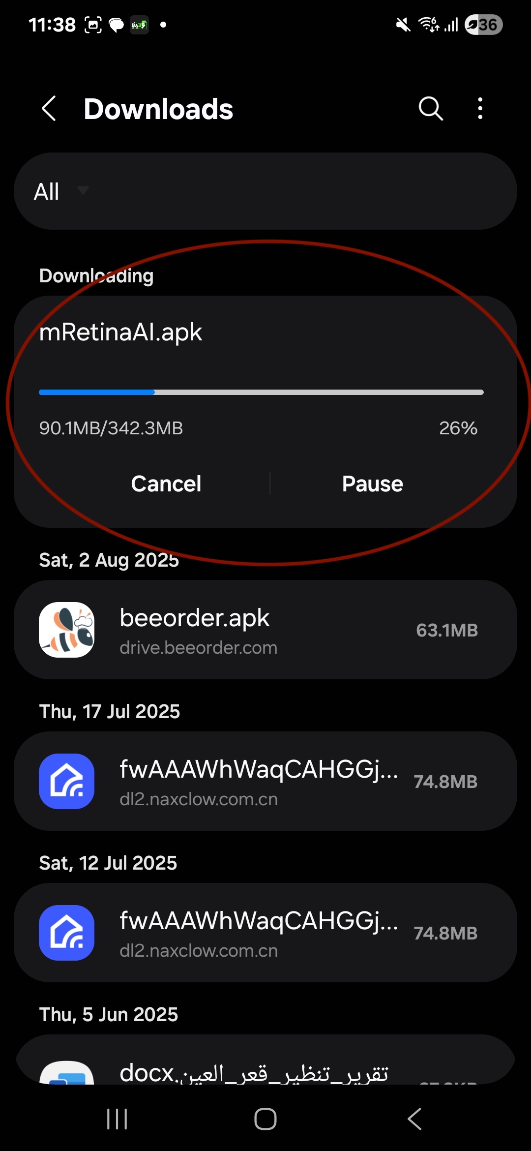 Step 2 — Download progress