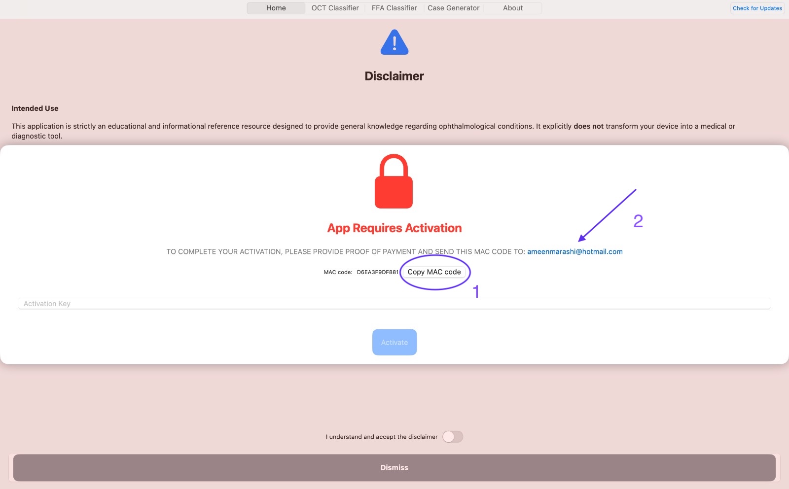 Step 5 — Copy MAC code