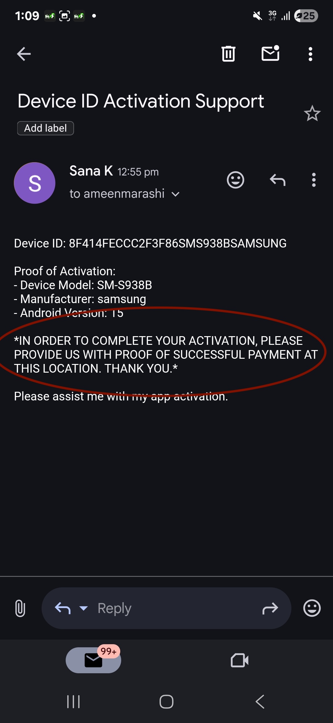 Step 9 — Send activation request